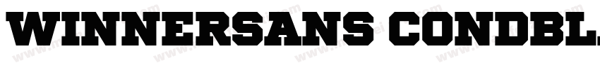 WinnerSans CondBlack字体转换